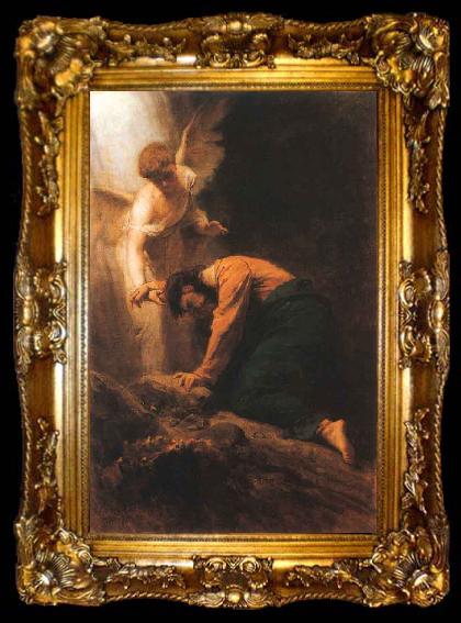 framed  Gyula Benczur Christ on the Mount of Olives, ta009-2
